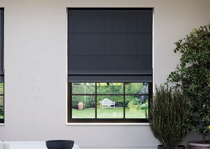 Geneva, Volcanic Black - Roman Blind - Image 3